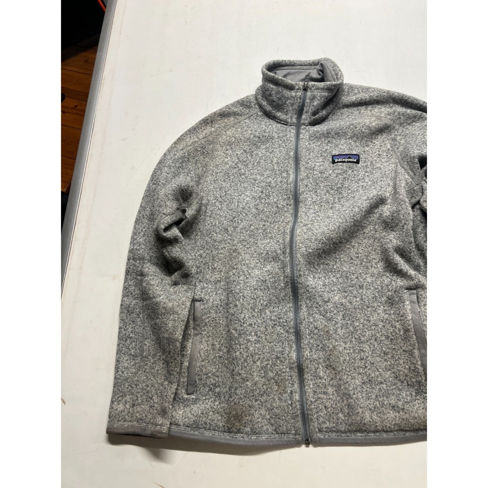 Patagonia Better Sweater Fleece Sweater Gray Full Zip Mockneck Womens Sz Medium - Picture 2 of 10